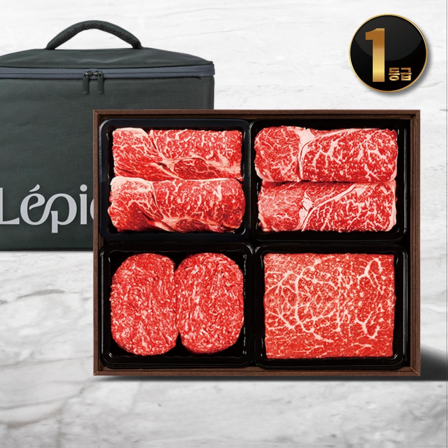 [롯데백화점] 동양축산 1등급 함평천지한우 정성누리1호세트(2.0kg/냉장)