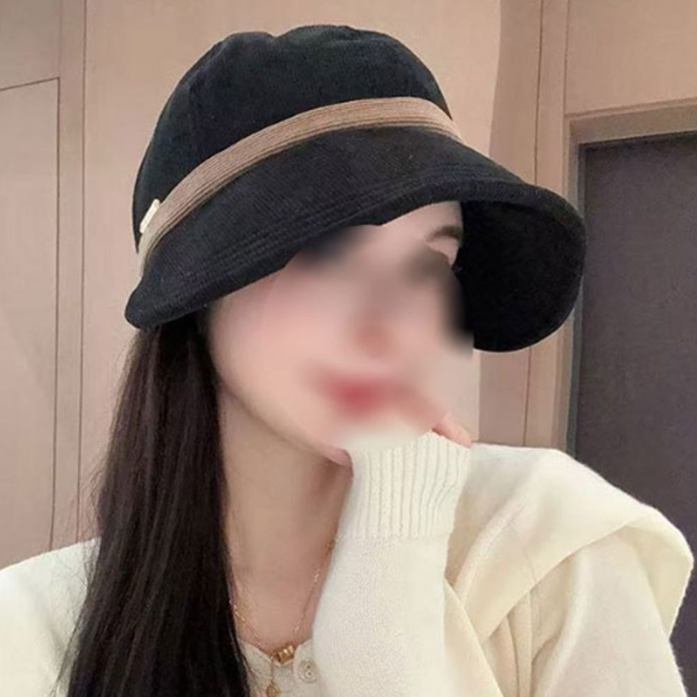 여성 골덴 버킷햇 4칼라 코듀로이 헌팅캡 가을 겨울 따뜻한 벙거지 방한 모자