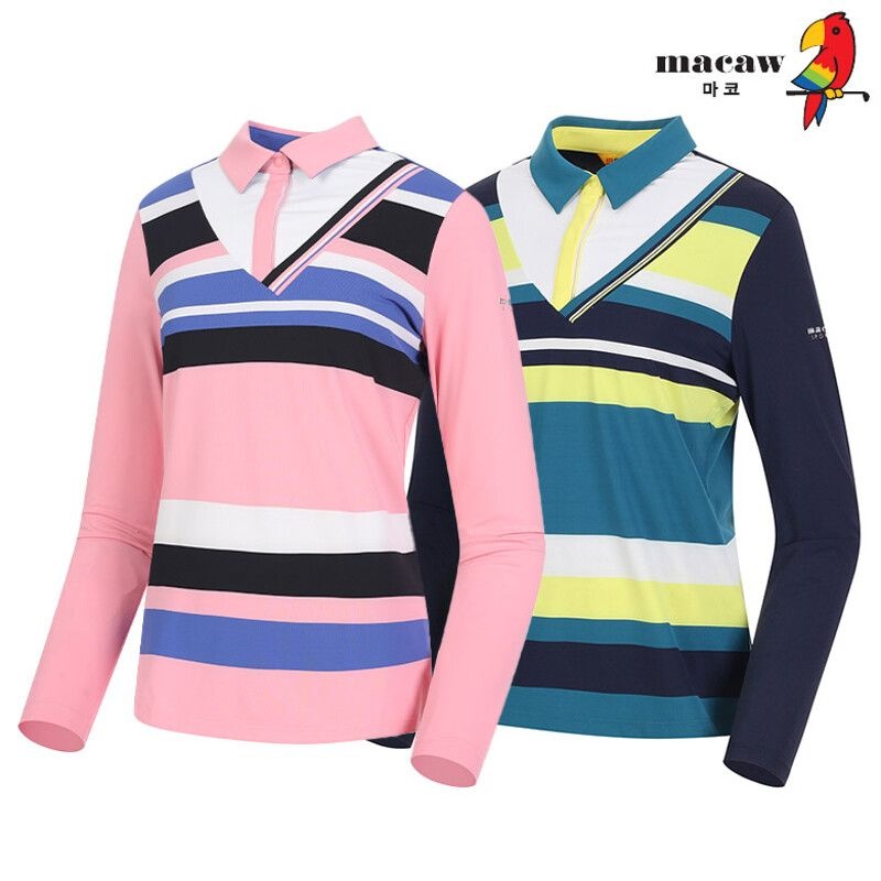 아이스탁몰 아이스탁몰 마코 여성브이컬러배색카라티셔츠 MMW1TS051166857