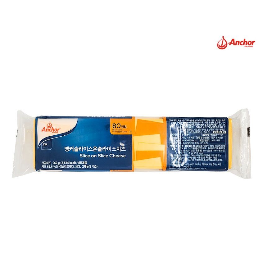 [ANCHOR] 앵커 슬라이스 치즈 SOS 슬라이스온슬라이스 960g 80매 1개