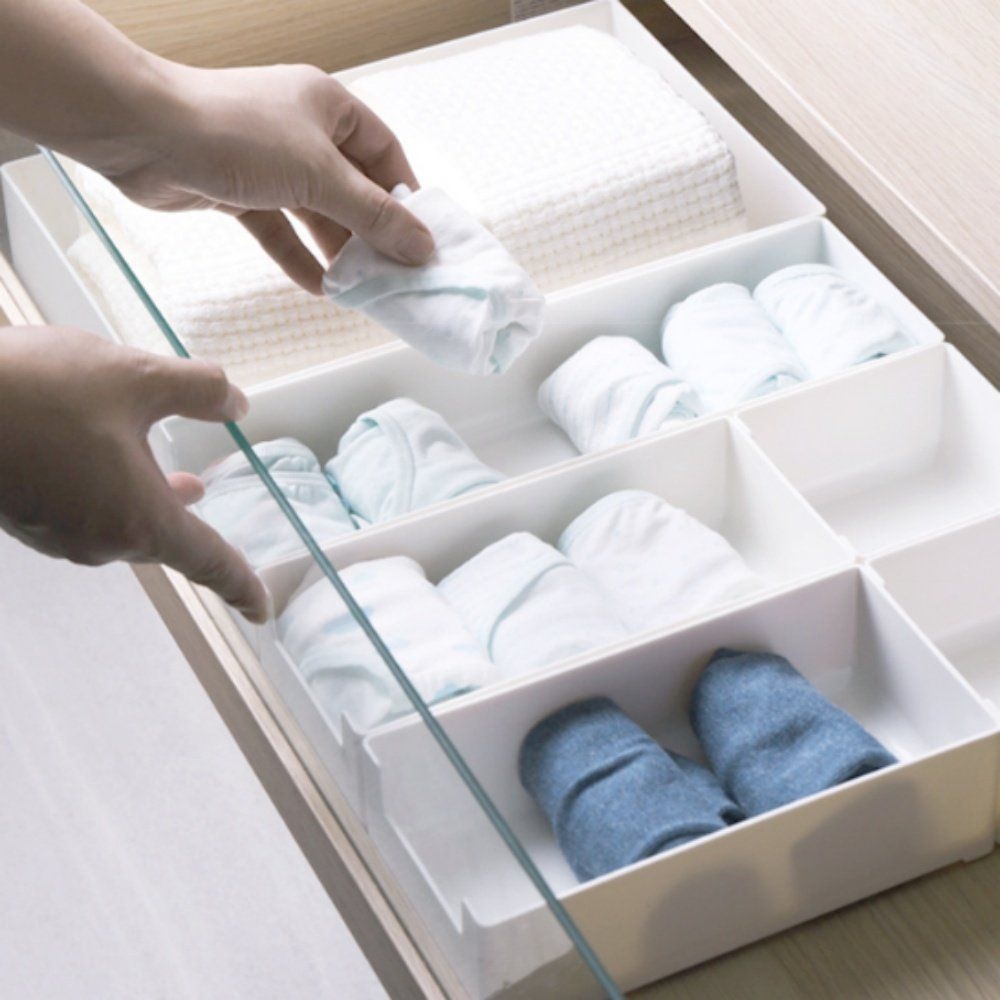 중국OEM 서랍칸막이 분리 파티션 길이조절 옷장 서랍 정리함