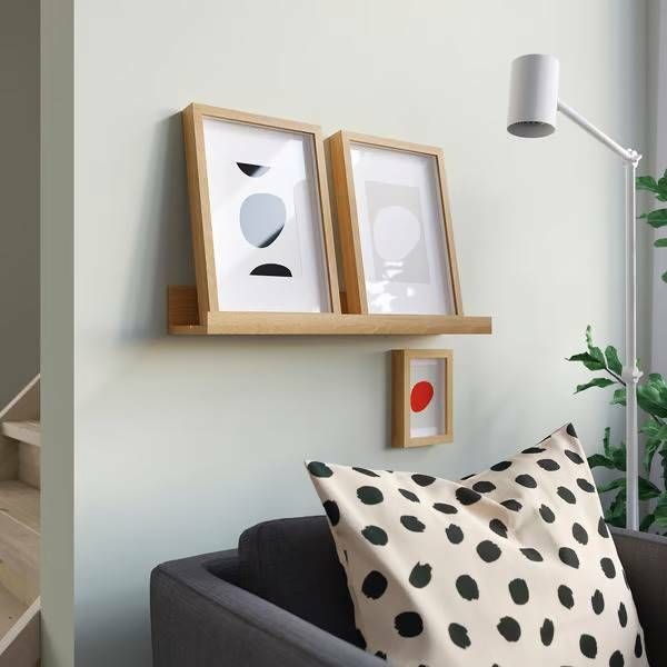 이케아 이케아 (현대Hmall) 이케아 모슬란다 액자선반 참나무무늬 55x12x7cm 그림 사진 사진액자