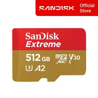 샌디스크 공식 정품 SanDisk 익스트림 Extreme 512GB 512기가 190MB/s 마이크로 SD카드 4K UHD 액션캠 드론 메모리 SQXAV
