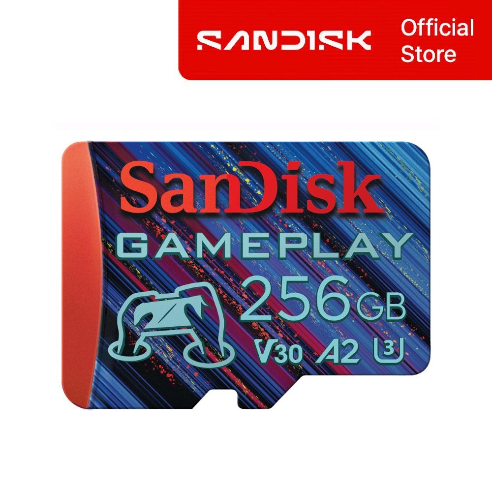 샌디스크 공식 정품 SanDisk 게임플레이 GamePlay 256GB 256기가 190MB/s 마이크로 SD카드 닌텐도 스위치 스팀덱 메모리 SQXAV
