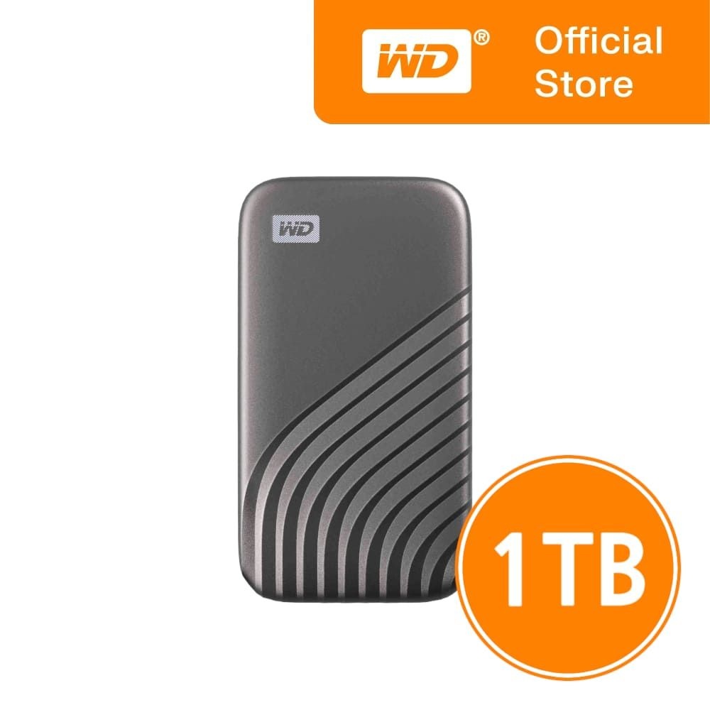 웨스턴디지털 공식 판매점 WD 마이 패스포트 My Passport 포터블 외장SSD 1TB 1테라 GRAY 1050MB/s NVMe기반 웨스턴디지털 정품