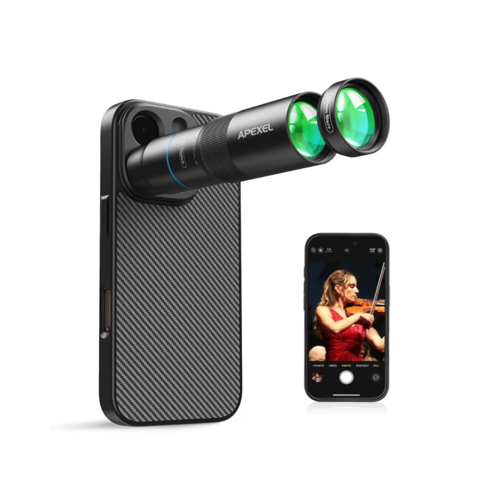 에이펙셀 APEXEL 에이펙셀 텔레매크로 프로 10X 2 IN 1 망원 매크로 콘서트 렌즈