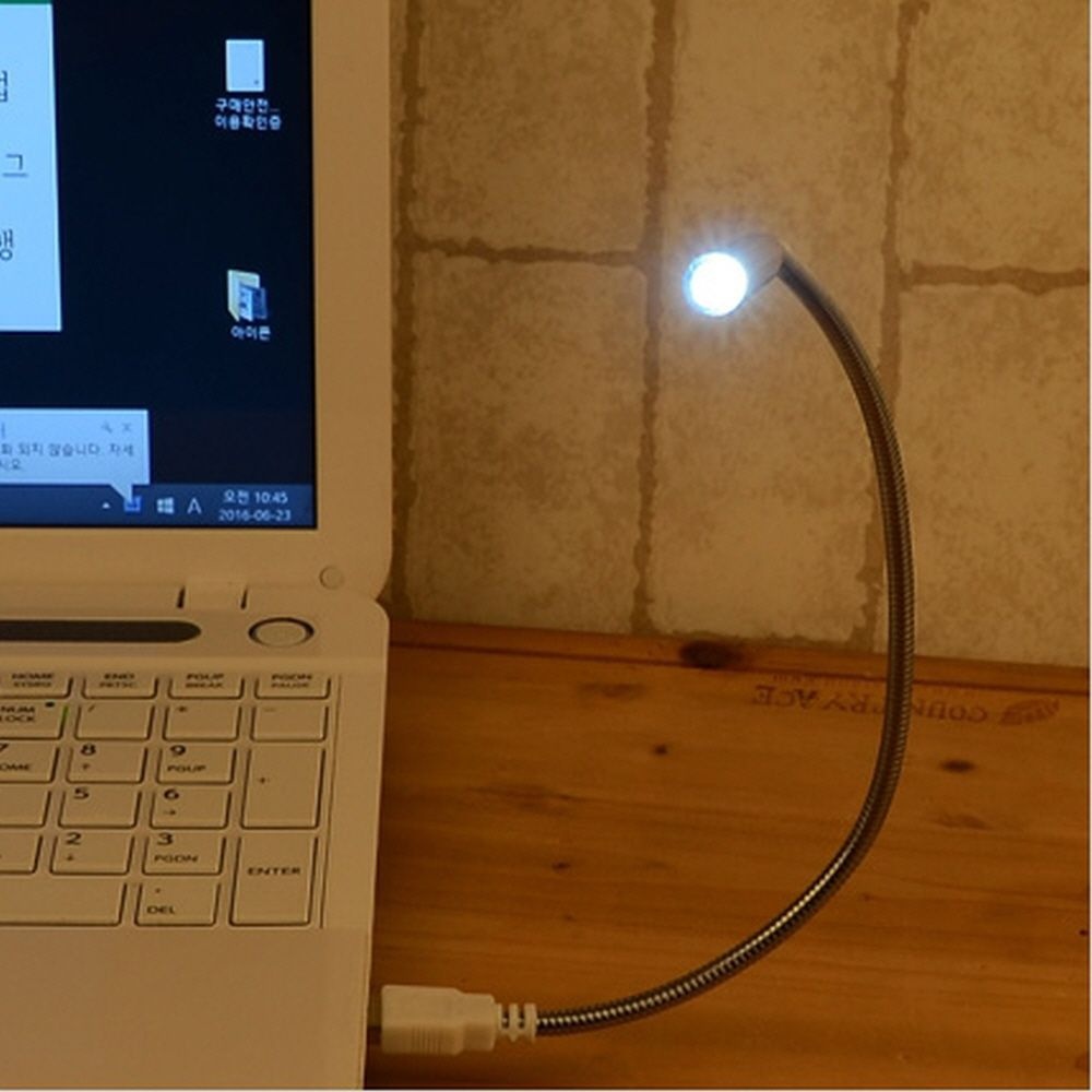 노트북 밤샘 야간작업 휘어지는 휴대용 USB 꽂이 LED 라이트