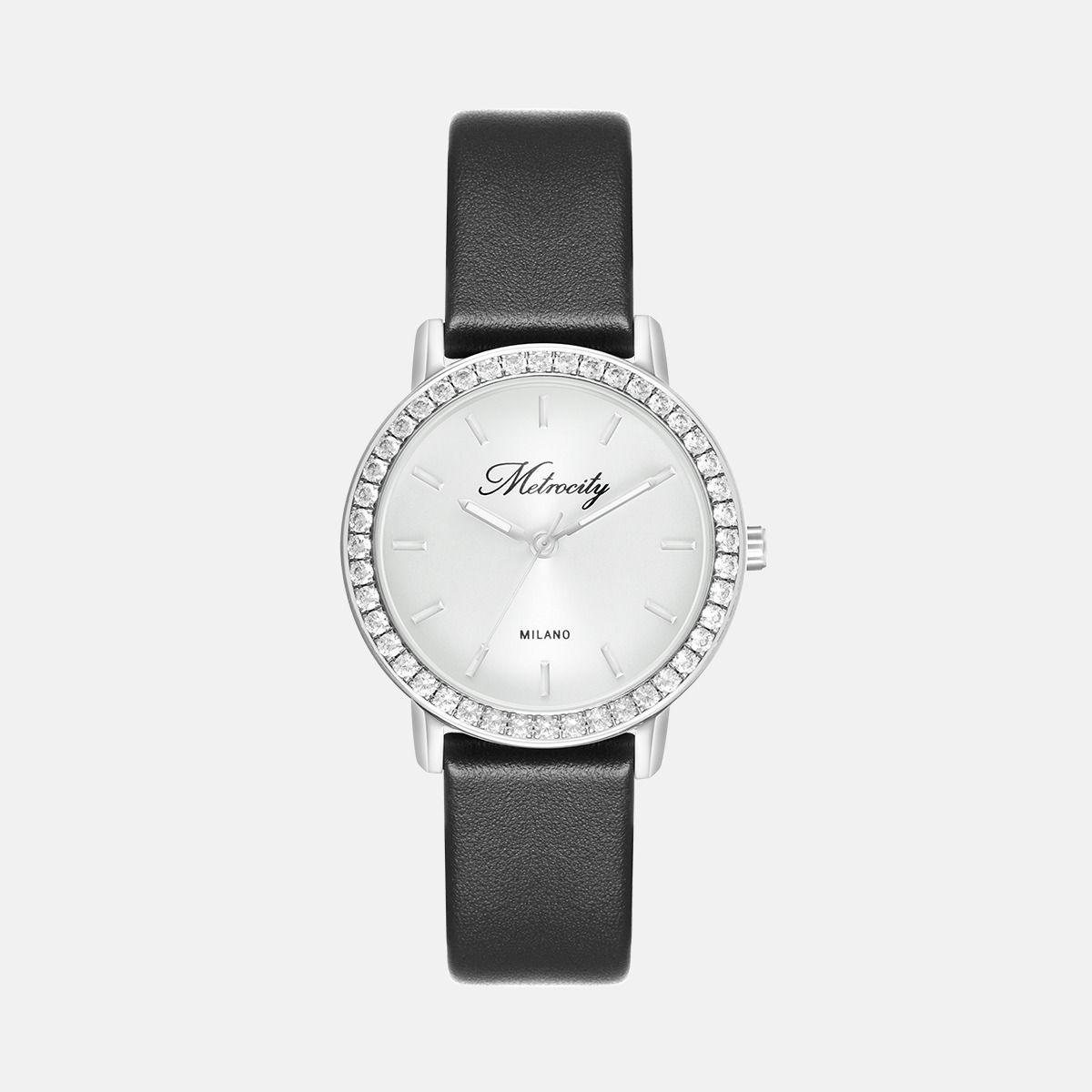 메트로시티 주얼리 템포 데 라로사 화이트 시계 A221TW5008WLZ