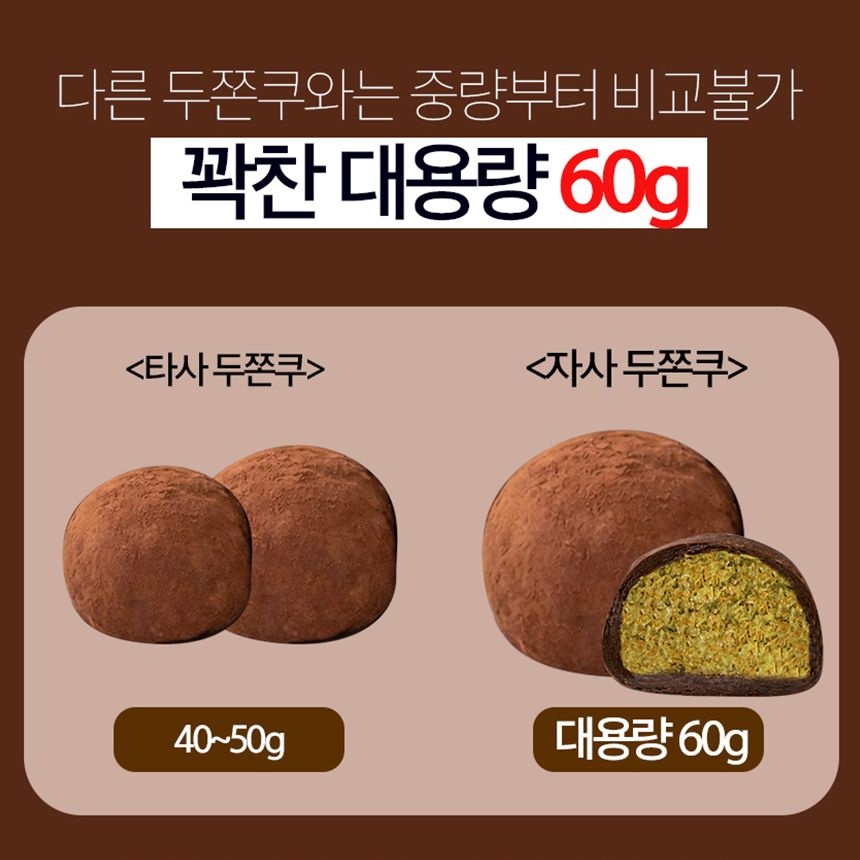 두바이 쫀득쿠키 60g 6개입