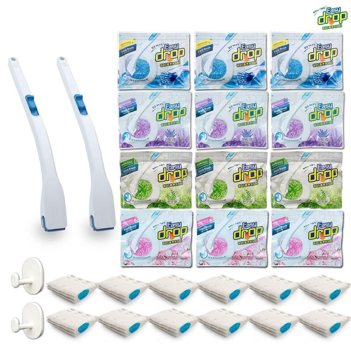 [(주)다온에스아이](156회/3년치)이지드롭 변기클리너 레몬+라벤더+허브+화이트 M