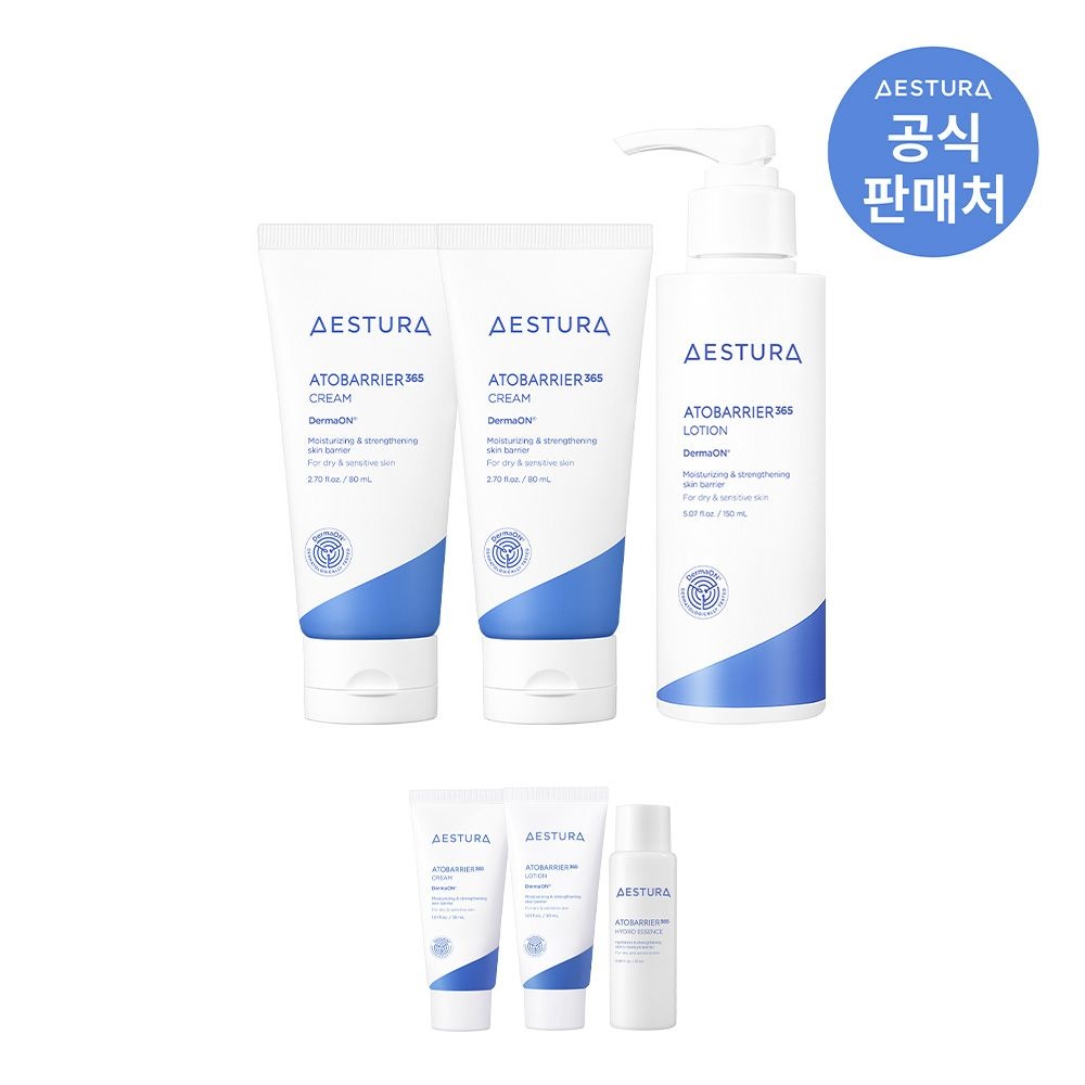 에스트라 [포토리뷰 2,000P 적립] 아토베리어365 크림 80ml 2개 + 로션 150ml