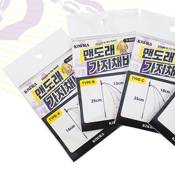키우라 K-895 맨도래 가지채비 쭈꾸미 갑오징어