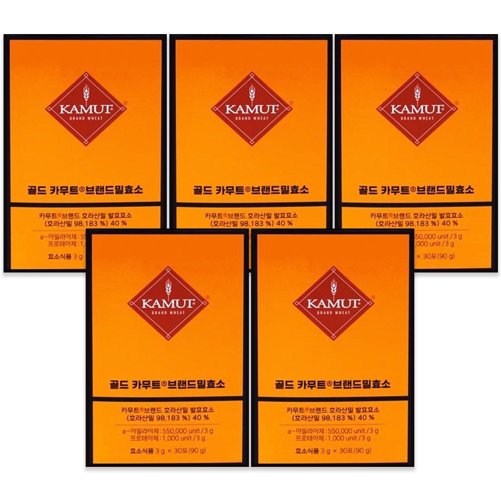 그레인온 골드 카무트 브랜드밀 효소 3g 30포 5개