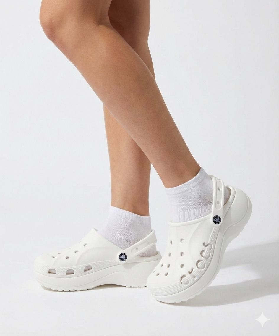크록스 여성 바야 플랫폼 클로그 WT (26SWCL208186) L7K3