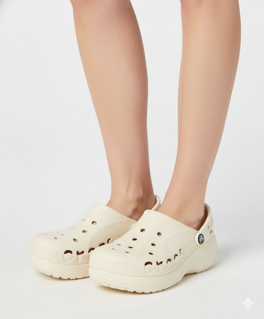 크록스 여성 바야 플랫폼 클로그 WWT (26SWCL208186) L7K3