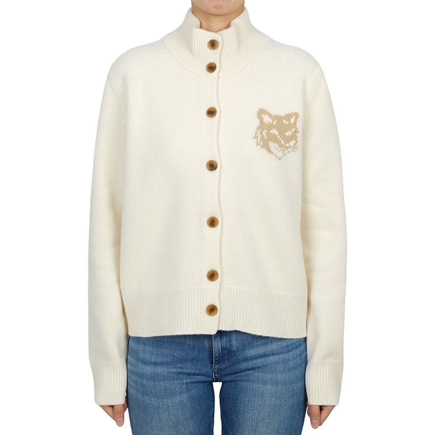 메종키츠네 [단독특가/30개한정] MAISON KITSUNE  [EXCLUSIVE] 폭스헤드 하이넥 여성 가디건 NW00509KM0329 0395