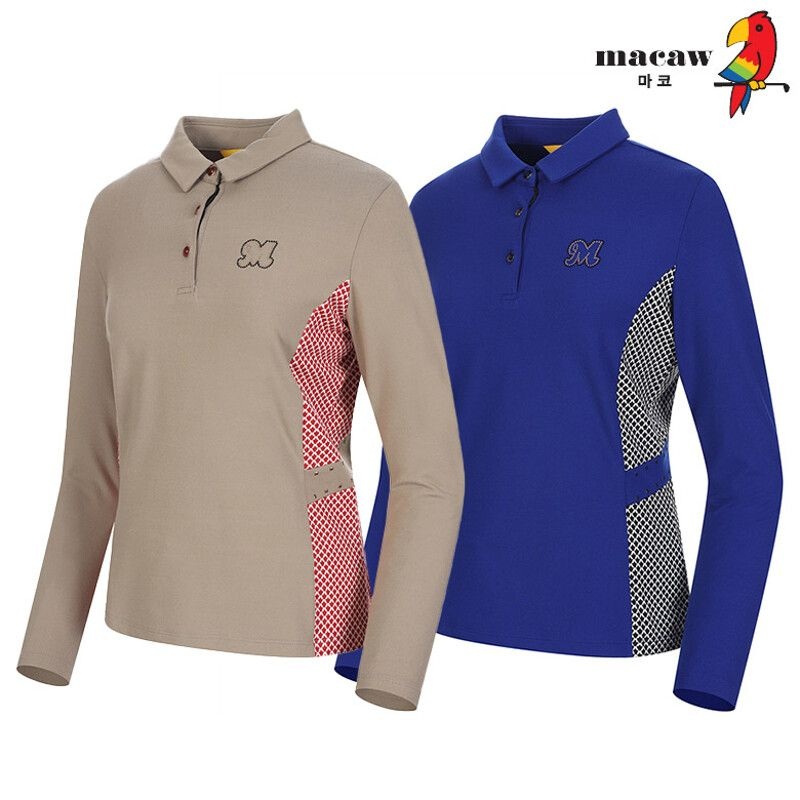 아이스탁몰 아이스탁몰 마코 여성사이드패턴배색카라티셔츠 MLW4TS061155011