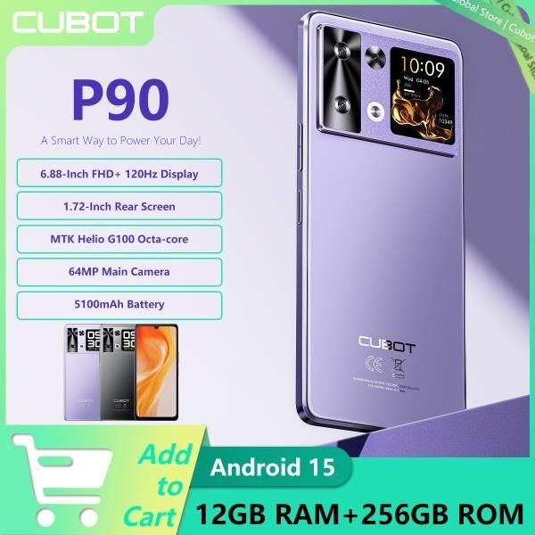 2025 신형 CUBOT P90 안드로이드 15 스마트폰 6.88인치