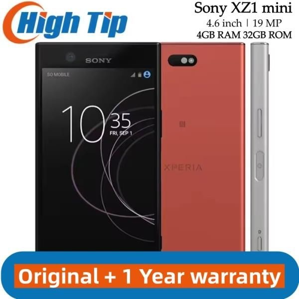잠금 해제된 오리지널 Sony Xperia XZ1 컴팩트 휴대폰