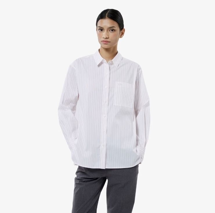 [국내 백화점] 라코스테 여성 25FW 스트라이프 코튼 셔츠 CF292E-55N-70V CF292E-55N-70V-EJS [인기상품]