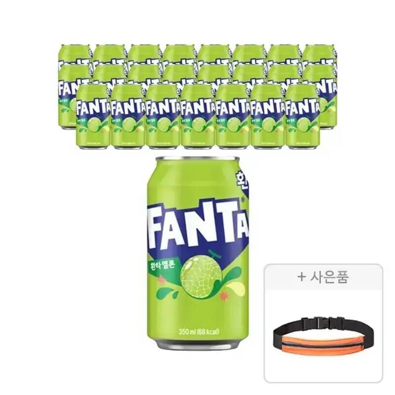 환타 멜론 350ml, 24개 + 증정 (러닝벨트, 주문시 100% 증정)