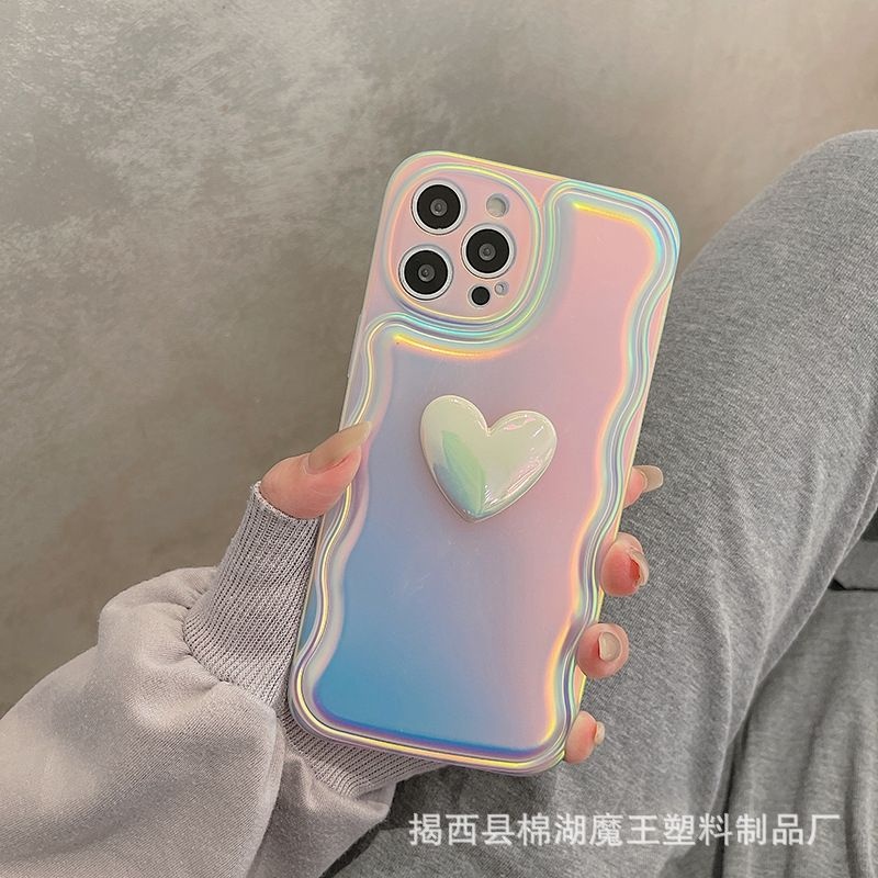 [해외] Apple 16ProMax 그라데이션 컬러 모바일 폰 케이스 iPhone15 레이저 14p