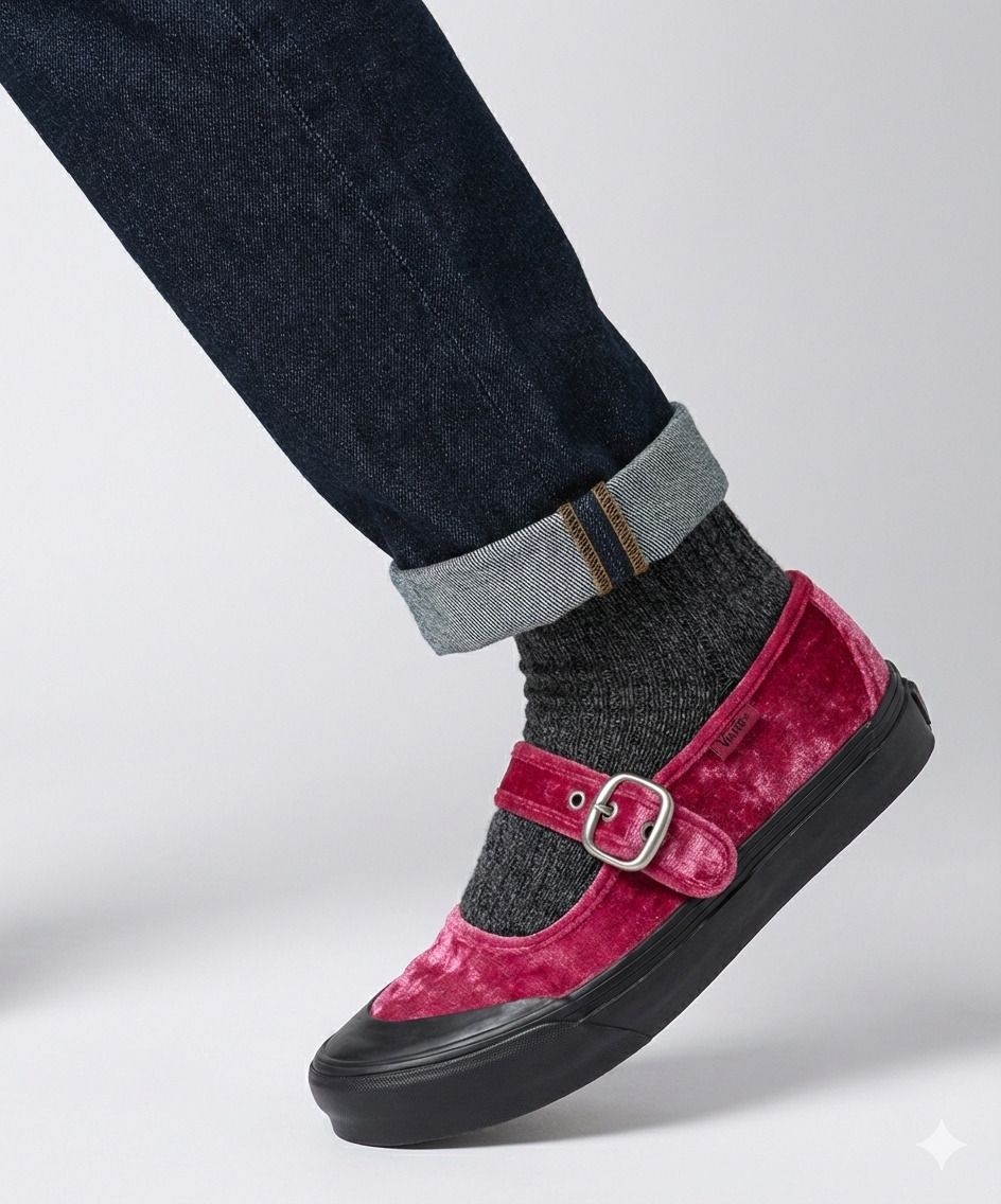 반스 메리제인 - (벨벳 터치) 체리 쥬빌레 / VN000CRRC9L1 L7K3