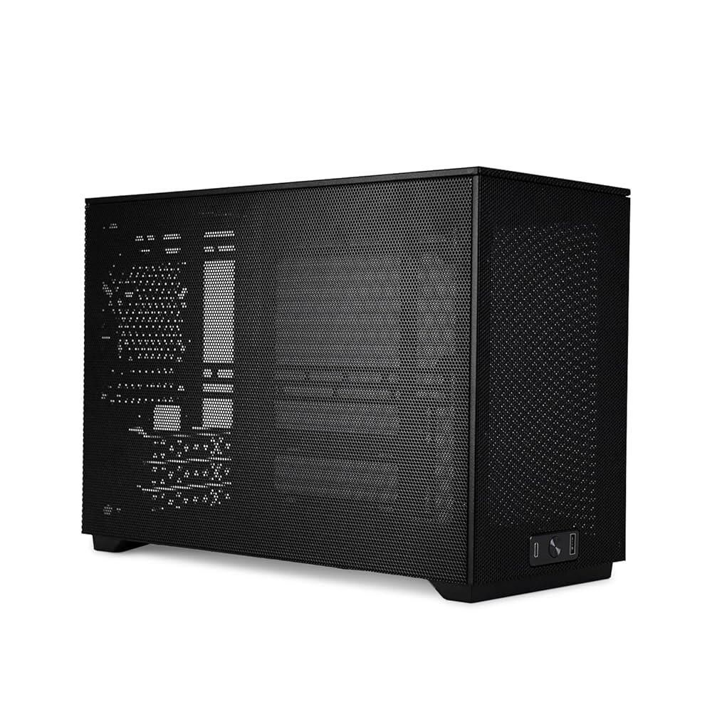 SSUPD [해외] SSUPD Meshroom D Mini-ITX 소형 폼 팩터(SFF) 케이스 - 풀 메시 사이드 패널 - 도구가 필요 없고 쉬운 접근성 블랙 (변형 B)