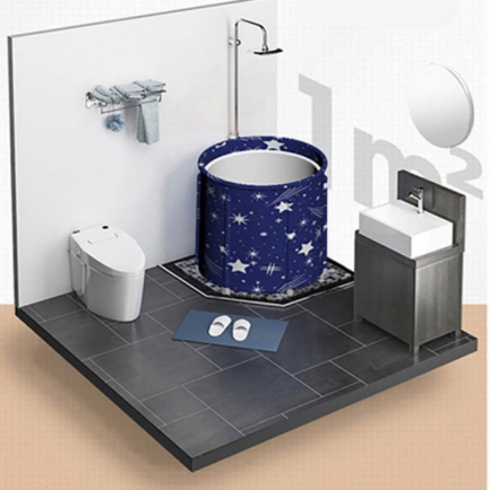 (주)ETN커머스 가정용 욕조 반신욕 접이식 홈 사우나 목욕 미니 찜질 세면 건강관리