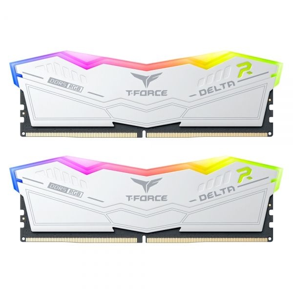 TeamGroup T-Force DDR5-6000 CL28 Delta RGB 화이트 패키지 서린 (32GB(16Gx2))