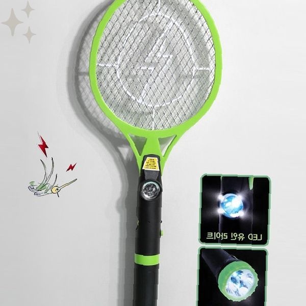 판매원 (주)미래종합아울렛물류 야외 활동 캠핑 낚시 등산 여름철 필수 휴대용 충전식 전기 해충 퇴치 라켓 모기