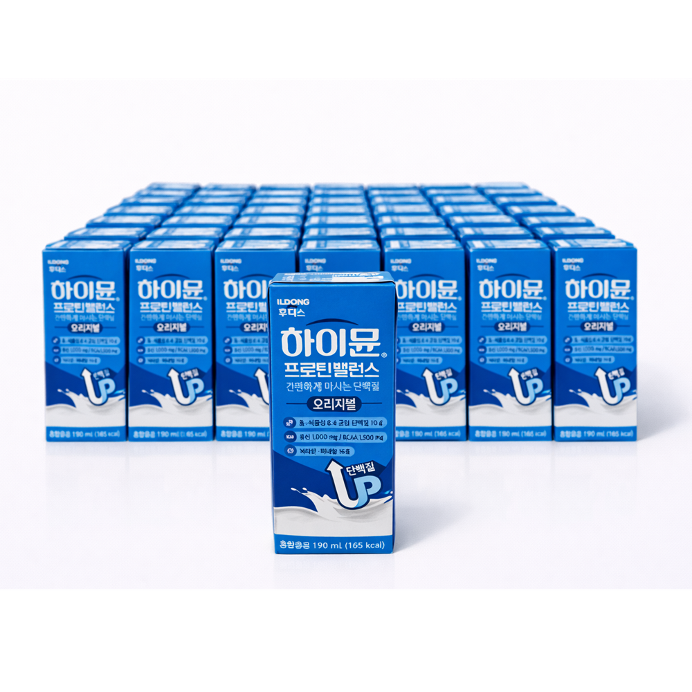 하이뮨 프로틴 밸런스 음료 190ml 48개 단백질 류신 어르신 장민호 산양유