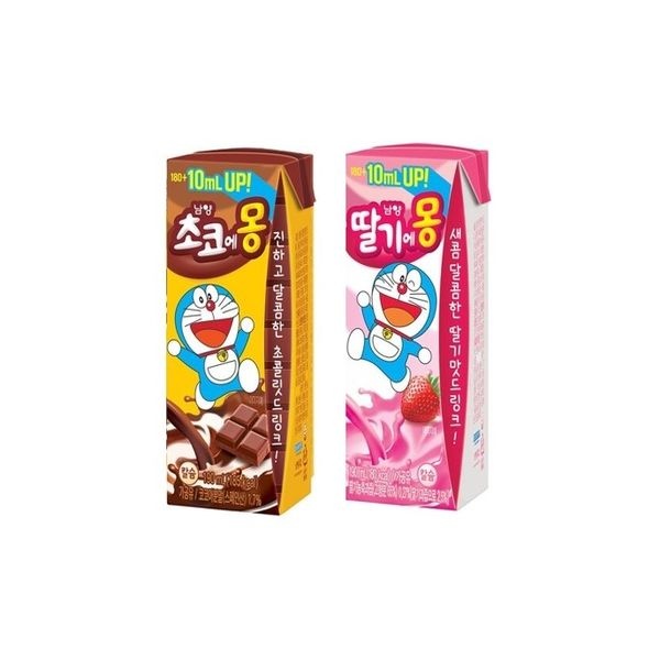 남양유업 초코에몽 190ml x 12개+딸기에몽 190ml x 12개