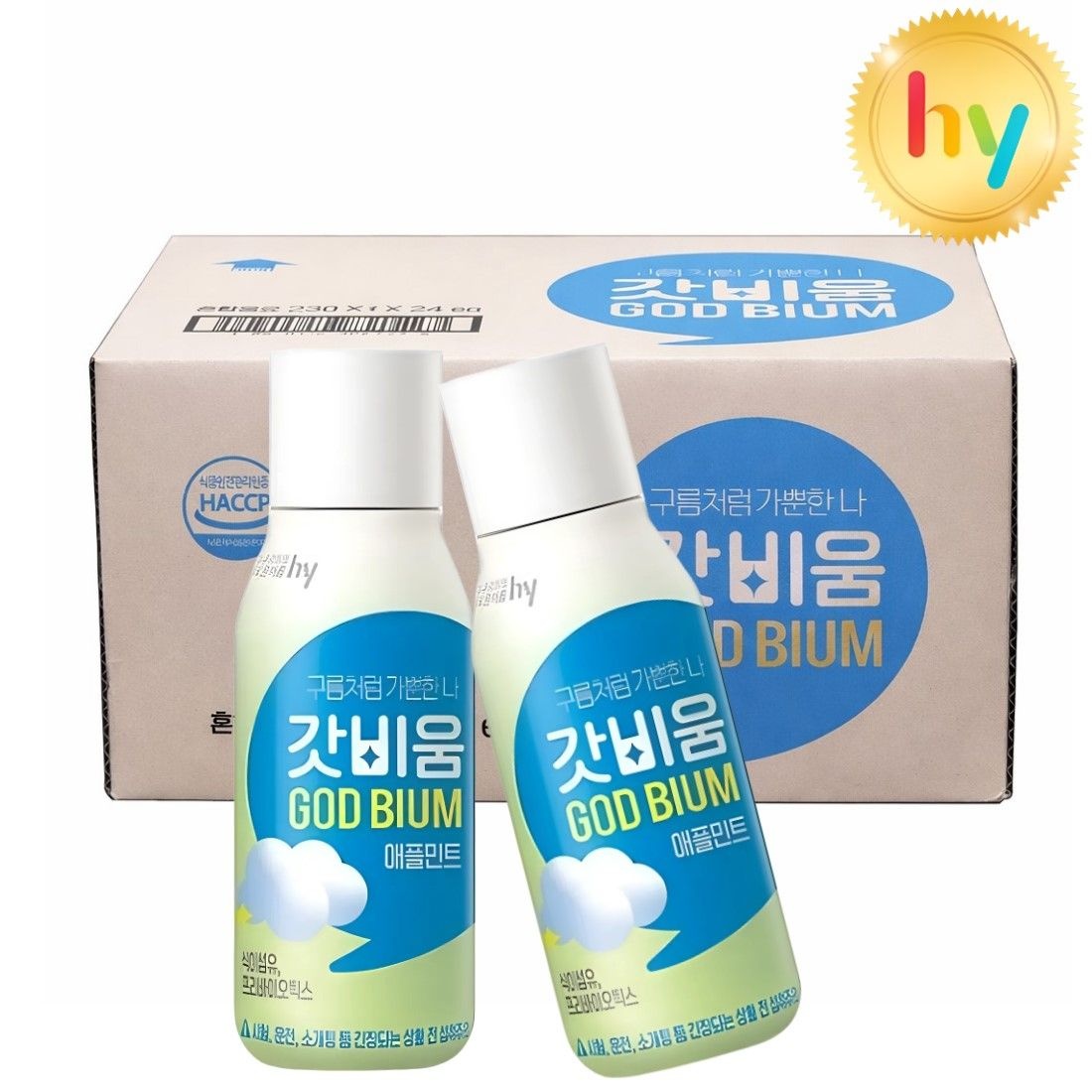 에치와이 hy 한국야쿠르트 갓비움 애플민트 230ml (24입)