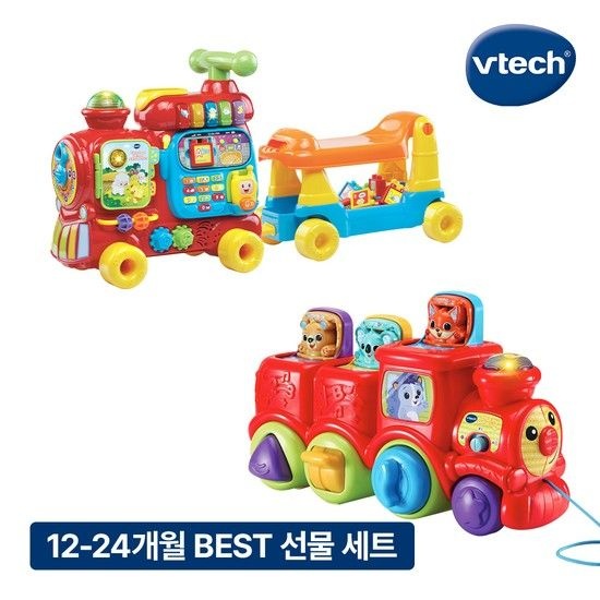 칙칙폭폭 BEST 선물 세트 알파벳 트레인 붕붕카 + 멜로디 동물기차