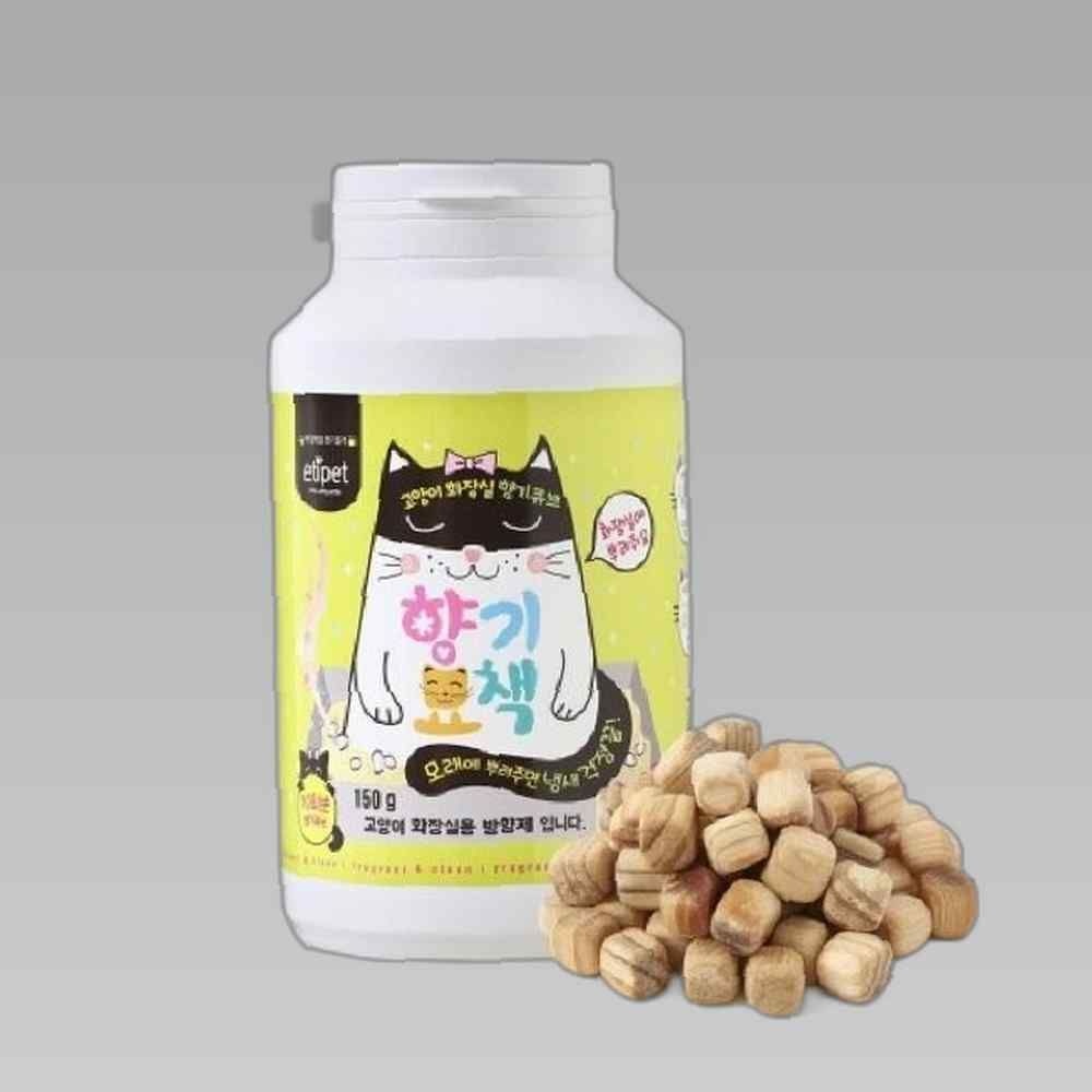 에티펫 향기묘책 모래 탈취제 편백숲속향 150g 고양이모래 고양이모래추천 고양이화장실 고양이용품 반려묘