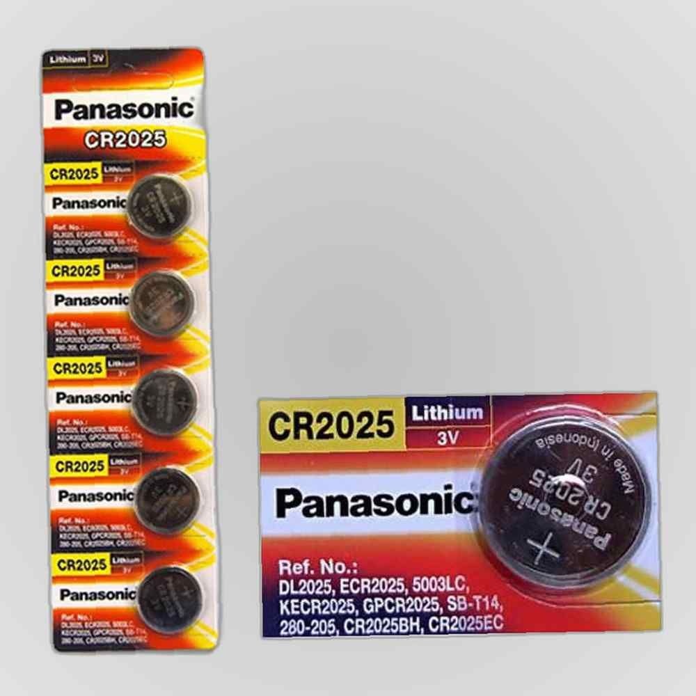 ( 파나소닉 CR2025 리튬 버튼셀 배터리 5P팩 건전지 ) 계산기 버튼건전지 원형건전지 빠데리