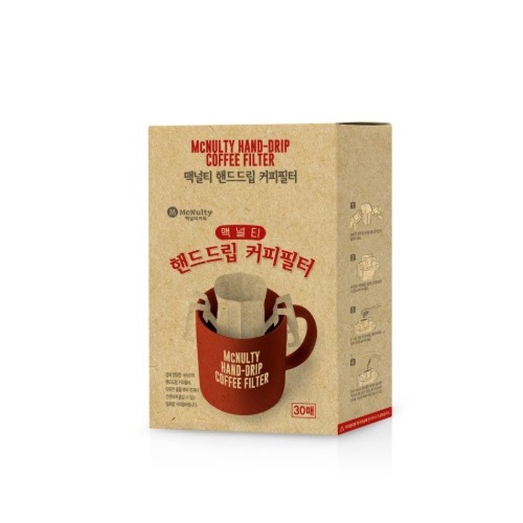 맥널티 핸드드립 커피필터 30매