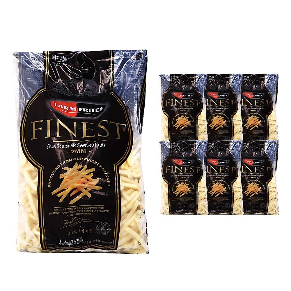 FARM FRITES 팜프리츠 화이니스트 슈스트링 7mm 2kg /냉동 한박스 (2kg x 6ea)