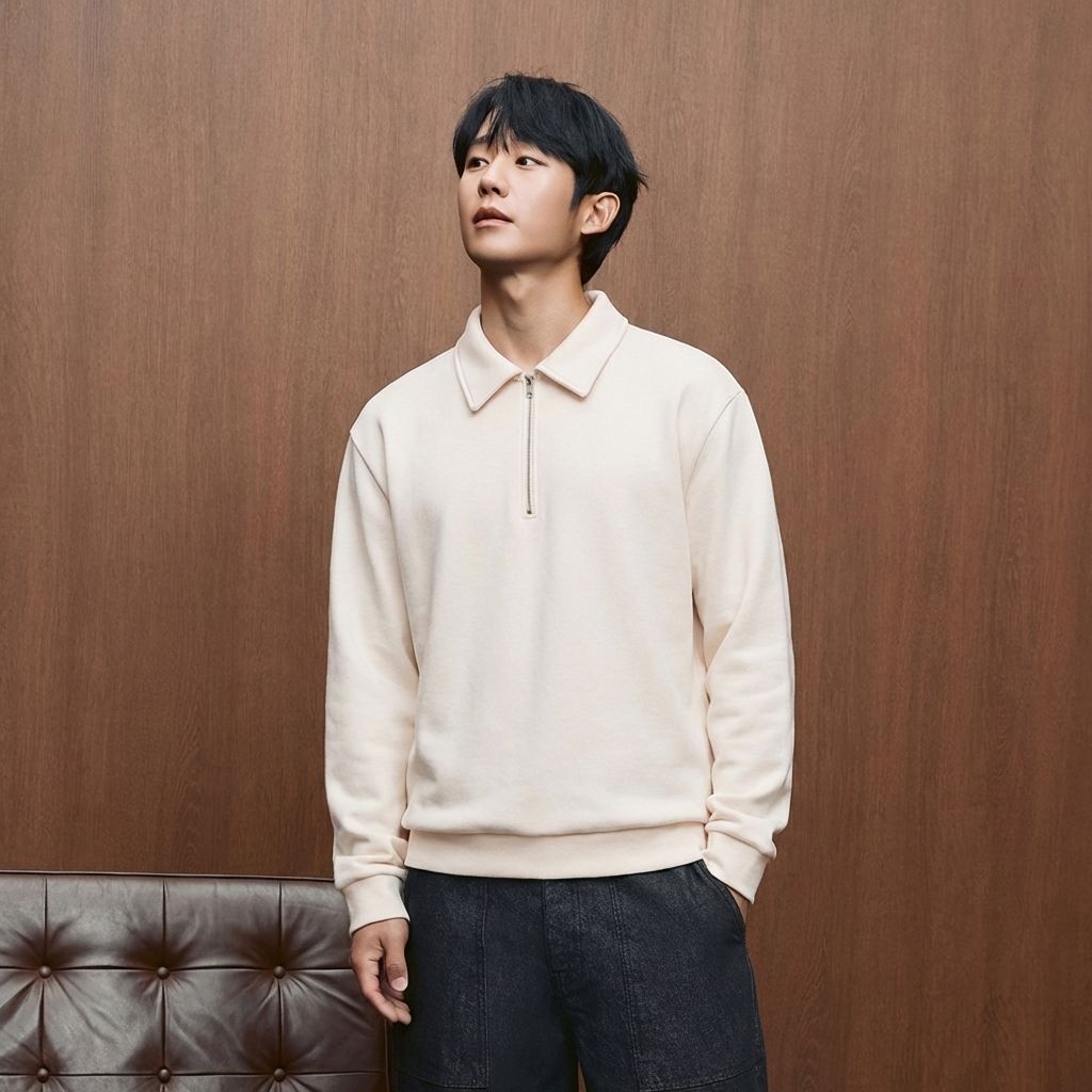 [마인드브릿지][택가 79,900원]두굿_SMART카라하프집업맨투맨_3colors : 롯데ON