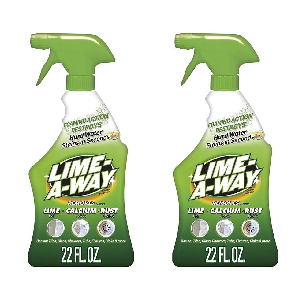 라임 어 웨이 [해외] 라임 어 웨이 레몬 향 다목적 세정제 650ml 2팩 Lime-A-Way Cleaner, 22 Fluid Ounce