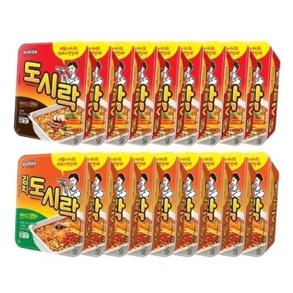 팔도 도시락 86g x 9개+김치 도시락 86g x 9개