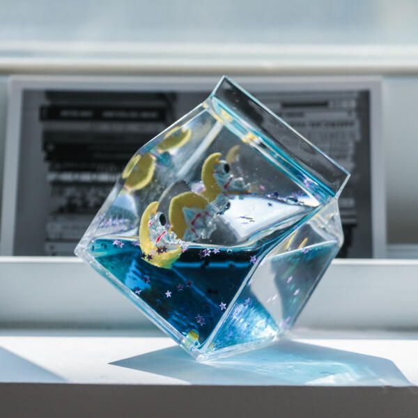 Shenzhen Products Company 아트박스/갓샵 물멍 우주인 워터볼 친구 선물 오일멍 우주 소품