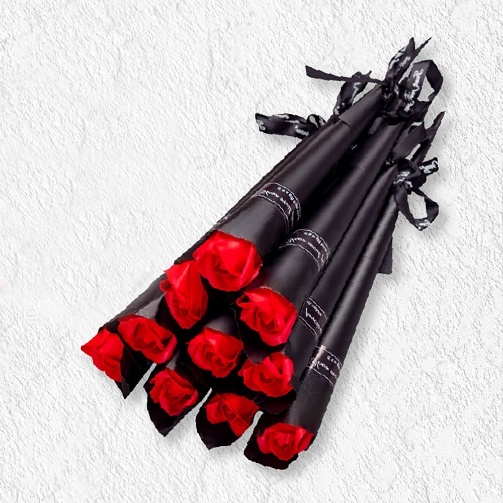 (주)가승컴퍼니 비누꽃 향기가득 장미꽃 10송이 꽃바구니 성인의날 성년의날 감사 조화