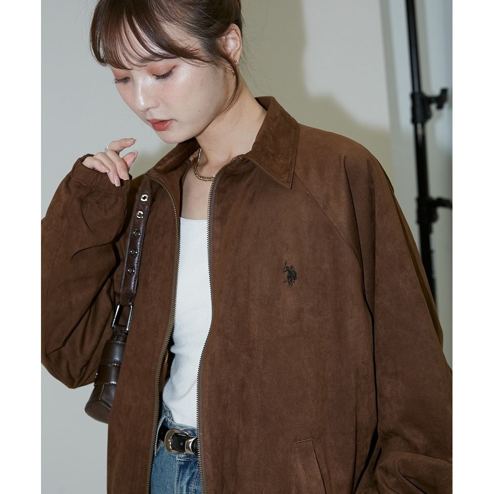 26SS US POLO ASSN 폴로 스웨이드 블루종 봄자켓 봄버 남녀공용