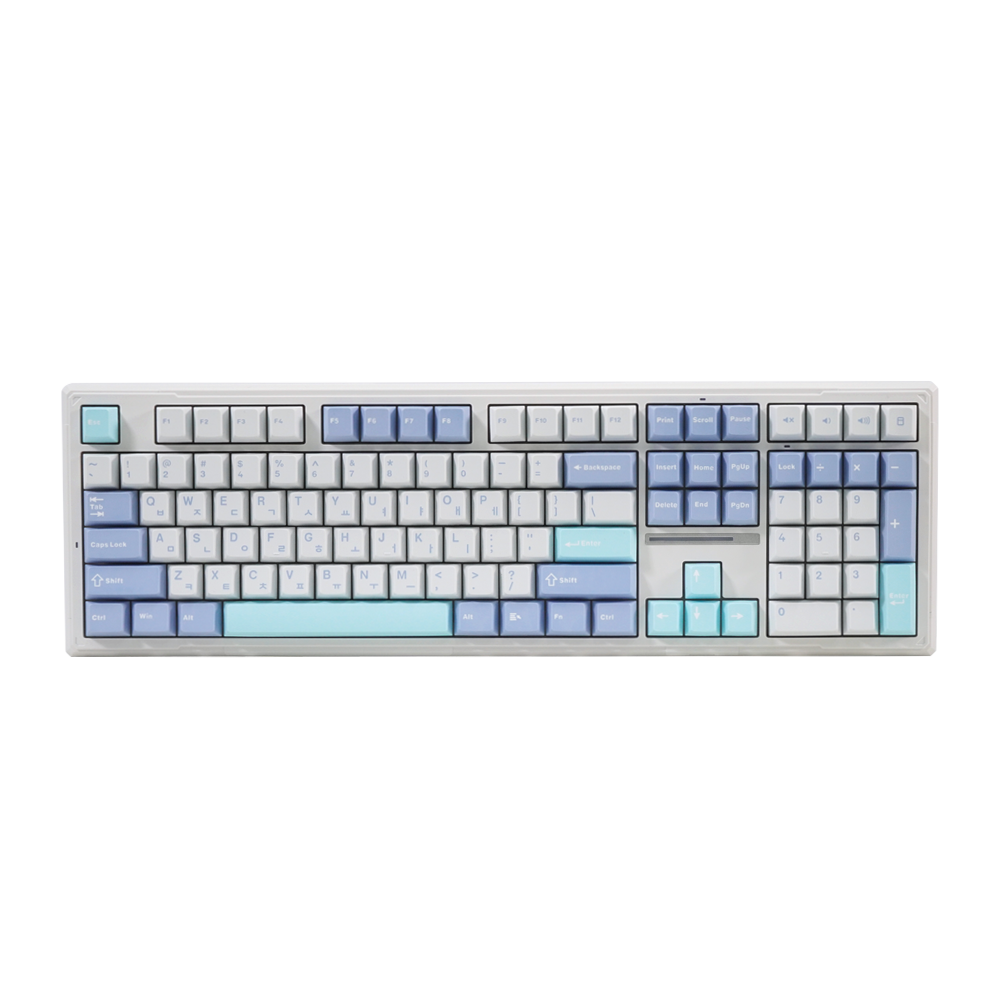 긱스타 GKG108SS 유무선 기계식 키보드 풀배열 리니어 게이밍 사무용 저소음 바다소금축