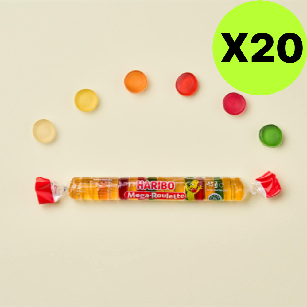 하리보 젤리 메가 룰렛 사우어 선물 45g X 20개 대량