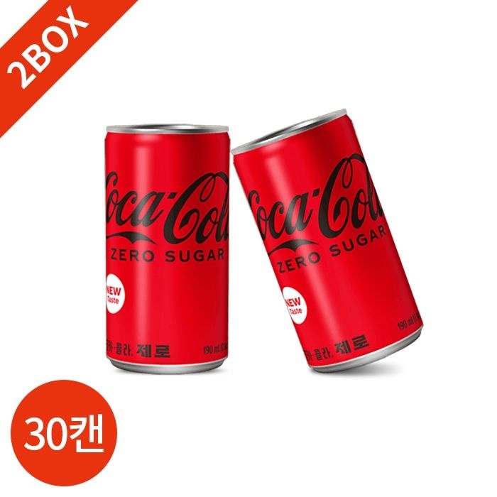(코카콜라) 코카콜라 제로 190mLx30캔 2박스 묶음