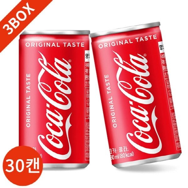 (코카콜라) 코카콜라 190mLx30캔 3박스묶음