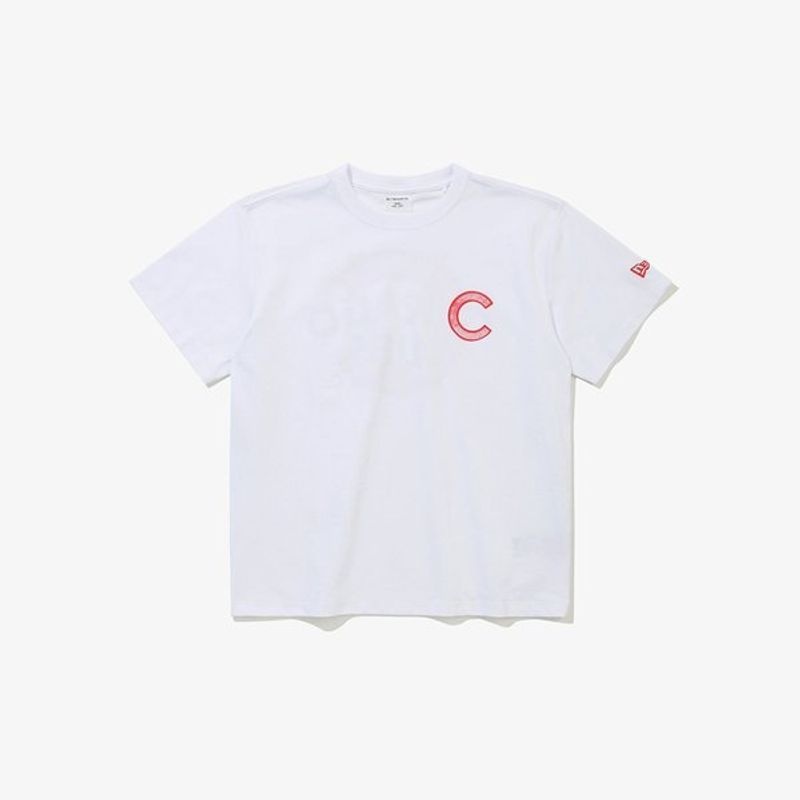 New Era Cap Inc., 수입자 : 뉴에라캡코리아(유) [갤러리아] 뉴에라키즈 MLB 시카고컵스 리소그래프 티셔츠 (15161492)